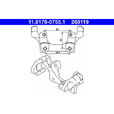 Suport.etrier Jugul etrierului de frana Fata Stanga BMW 1 E81 1 E82 1 E87 1 E88 3 E90 3 E91 3 E92 3 E93 X1 E84 1. BMW 1 (E88), Sabrioleta, 12.2007 - 12.2013 ATE 11.8170-0755.1