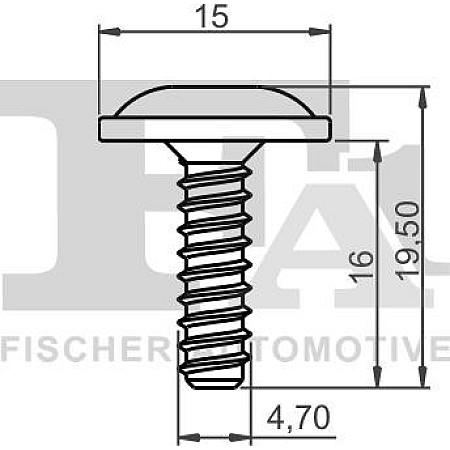 Clips, acoperire decorativa si protectie FA1 11-70001.100