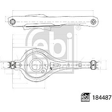 Brat, suspensie roata Febi Bilstein 184487