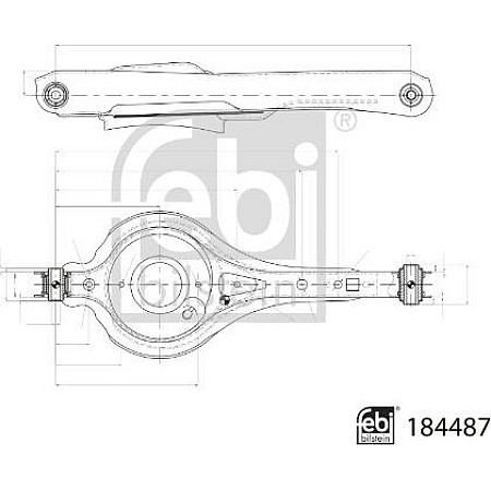 Brat, suspensie roata Febi Bilstein 184487
