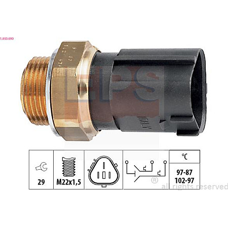 Comutator temperatura, ventilator radiator VW BORA Variant (1J6), Turism, 05.1999 - 05.2005 EPS 1.850.690