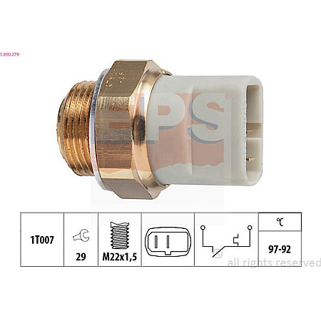 Comutator temperatura, ventilator radiator MERCEDES-BENZ V-CLASS (638/2), Dubita, 02.1996 - 07.2003 EPS 1.850.279