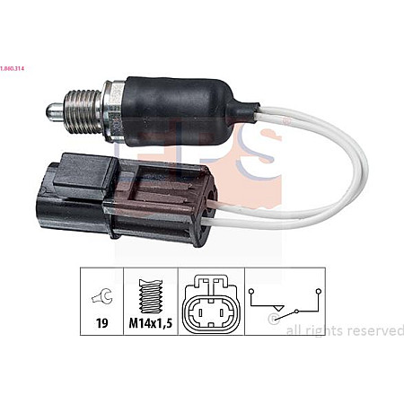 Comutator, lampa marsalier NISSAN NP300 NAVARA (D40), Ridica, 10.2004 - EPS 1.860.314