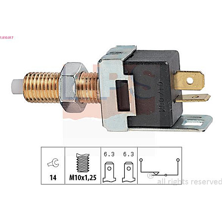 Comutator lumini frana TOYOTA COROLLA FX Compact (E8B), Hatchback, 08.1984 - 05.1988 EPS 1.810.017