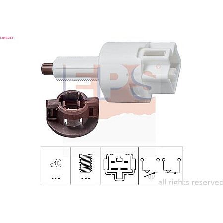 Comutator lumini frana TOYOTA LAND CRUISER PRADO III (_J12_), Crossover, 09.2002 - 12.2010 EPS 1.810.212