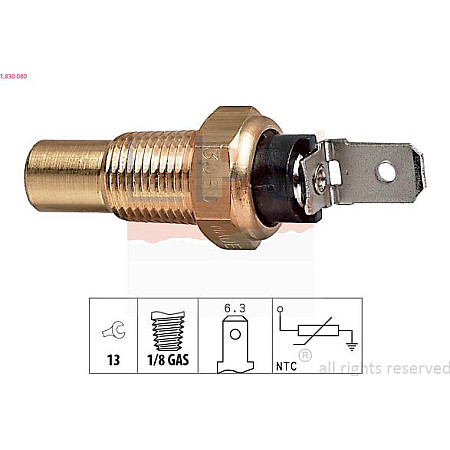 Senzor,temperatura lichid de racire MITSUBISHI PAJERO I Canvas Top (L04_G), Open Off-Road Vehicle, 12.1982 - 11.1990 EPS 1.830.080