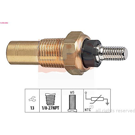 Senzor,temperatura lichid de racire FORD TRANSIT (T_), Autobuz, 10.1985 - 09.1992 EPS 1.830.082