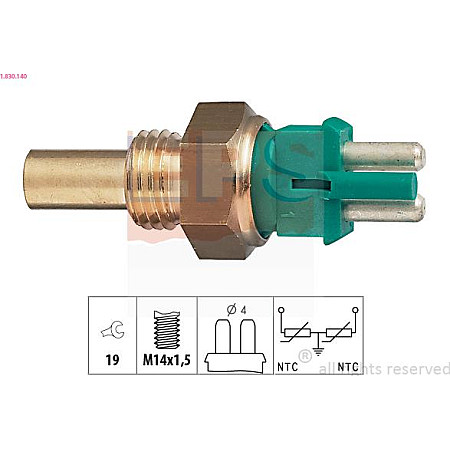 Senzor,temperatura lichid de racire MERCEDES-BENZ KOMBI (S124), Turism, 09.1985 - 12.1993 EPS 1.830.140