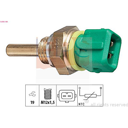 Senzor,temperatura lichid de racire PEUGEOT 806 (221), Dubita, 06.1994 - 08.2002 EPS 1.830.148