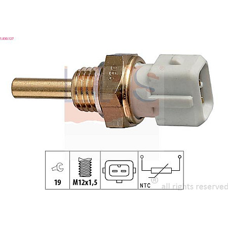 Senzor,temperatura lichid de racire NISSAN URVAN (E24), Autobuz, 06.1986 - 05.1997 EPS 1.830.127