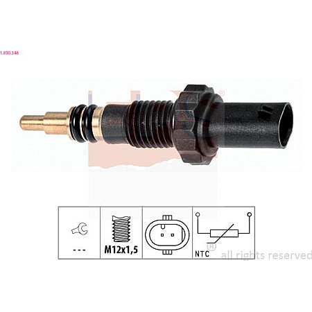 Senzor,temperatura lichid de racire BMW 4 (F32, F82), Compartiment, 07.2013 - EPS 1.830.348
