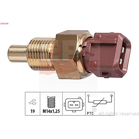 Senzor,temperatura lichid de racire PEUGEOT 306 (7A, 7C, N3, N5), Hatchback, 01.1993 - 10.2003 EPS 1.830.308