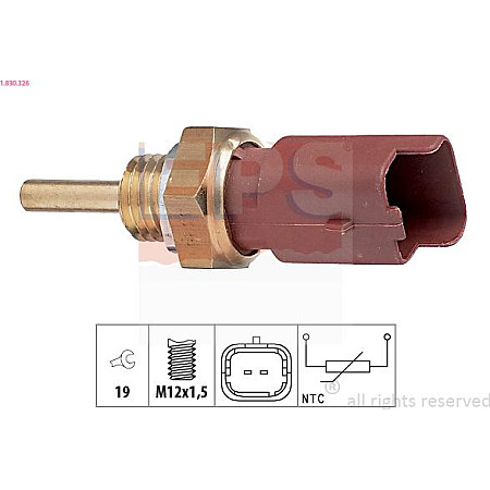 Senzor,temperatura lichid de racire FIAT SIENA (178_, 172_), Sedan, 04.1996 - 12.2016 EPS 1.830.326