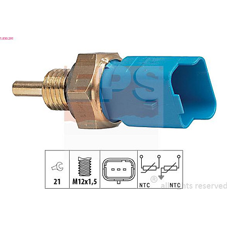 Senzor,temperatura lichid de racire PEUGEOT 306 (7D, N3, N5), Sabrioleta, 01.1994 - 04.2002 EPS 1.830.291
