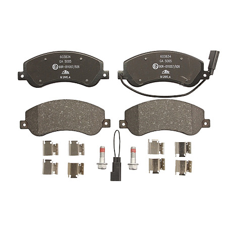 Set placute frana.frana disc Set placute frana Fata cu suplimente cu surub de ghidare a etrierului de frana FO VW AMAROK (S1B, S6B, S7B), Cadru de sprijin, 09.2011 - ATE 13.0460-3834.2
