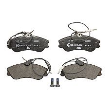 Set placute frana.frana disc Set placute frana Fata cu surub de ghidare a etrierului de frana CITROEN BERLINGO PEUGEOT PARTNER ORIGIN (G_), Box/MPV, 07.2008 - 12.2015 ATE 13.0460-2829.2