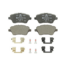 Set placute frana.frana disc Set placute frana Fata cu suplimente cu surub de ghidare a etrierului de frana FO FORD FIESTA (JA8), Sedan, 04.2010 - ATE 13.0460-2784.2