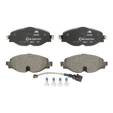 Set placute frana.frana disc Set placute frana Fata cu surub de ghidare a etrierului de frana AUDI A3 Q2 Q3 TT VW POLO (AW1, BZ1), Hatchback, 06.2017 - ATE 13.0460-2785.2