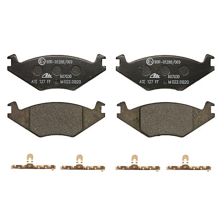 Set placute frana.frana disc Set placute frana Fata cu suplimente SEAT CORDOBA CORDOBA VARIO IBIZA II VW DERBY GO VW POLO (86C, 80), Hatchback, 10.1981 - 09.1994 ATE 13.0460-7030.2