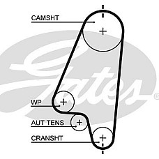 Curea de distributie CHEVROLET AVEO - KALOS DAEWOO CIELO CIELO LOAD RUNNER ESPERO KALOS LANOS NEXIA FSO LANOS OPE CHEVROLET CORSA, Hatchback, 03.1994 - 12.2010 Gates 5310XS