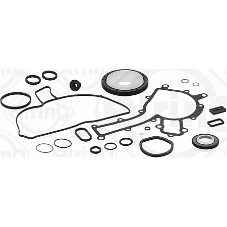 Set garnituri. carter garnitura complet set motor fund DaimlerChrysler PMC MERCEDES-BENZ E-CLASS (W211), Sedan, 03.2002 - 03.2009 Elring 137.130