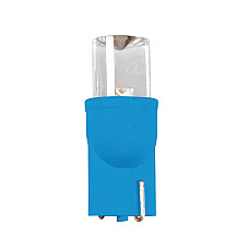 Bec tip LED 12V soclu pl. T10 W2,1X9,5d 2buc Albastru dispersat