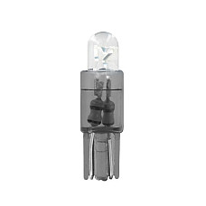 Bec tip LED 12V soclu plastic T5 W2x4,6d 2buc - Alb
