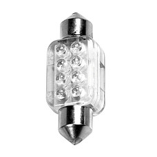 Bec LED 12V - 13x35mm - 8LED Sofit SV8,5-8 1buc - Alb