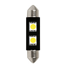 Bec Hyper-Led4 - 2SMD 12V sofit 10x42mm soclu SV8,5-8 1buc - Alb
