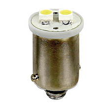 Bec Hyper-Led4 - 2SMD 12V pozitie soclu metal BA9s 2buc - Alb