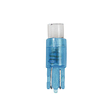 Bec tip LED 12V iluminat bord soclu pl. T5 W2x4,6d 5buc - Albast