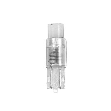 Bec tip LED 12V iluminat bord soclu pl. T5 W2x4,6d 5buc- Alb