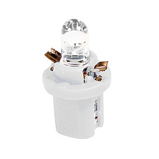 Bec tip LED 12V iluminat bord soclu plastic B8,5d 2buc - Alb