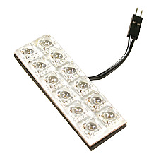 Panou cu 12 Hyper-Led 20x60mm - 12V - Albastru
