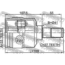 Cap planetara KIA SPORTAGE (JE_, KM_), Crossover, 09.2004 - Febest 1211-TUC27LH