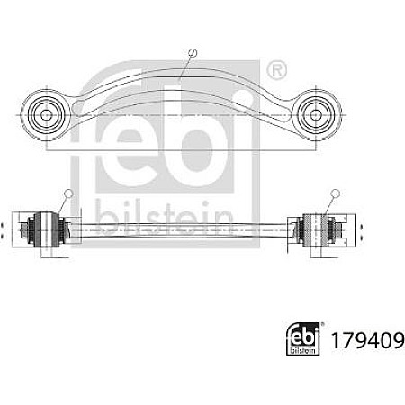 Brat, suspensie roata Febi Bilstein 179409