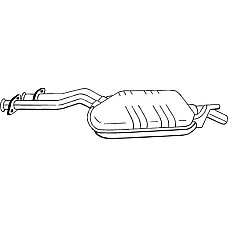 Toba esapamet intermediara Sistem de evacuare a amortizorului MERCEDES 124 C124 3.0 03.87-05.93 MERCEDES-BENZ 124 (C124), Compartiment, 03.1987 - 07.1993 Bosal 175-291