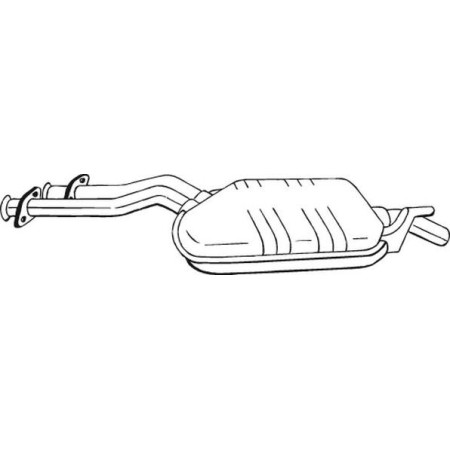 Toba esapamet intermediara Sistem de evacuare a amortizorului MERCEDES 124 C124 3.0 03.87-05.93 MERCEDES-BENZ 124 (C124), Compartiment, 03.1987 - 07.1993 Bosal 175-291