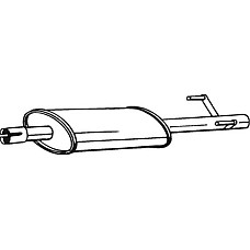 Toba esapamet intermediara Sistem de evacuare a amortizorului MERCEDES SPRINTER 2-T B901 B902 SPRINTER 3-T B903 S MERCEDES-BENZ SPRINTER 4-t (904), Van, 02.1995 - 05.2012 Bosal 175-413
