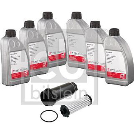 Set piese. schimb de ulei cutie de viteze automata Automatic gearbox hydraulic filter with gasket With oil VOLVO C30 C70 I Febi Bilstein 176877