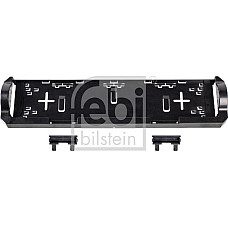 Suport numar de circulatie Registration plate frame height. 150mm width. 633mm thickness. 60mm with plate lighting 24V hose leng Febi Bilstein 171948