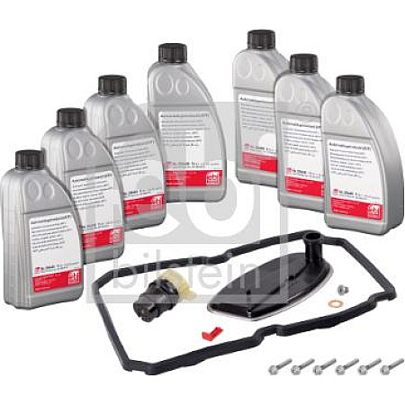 Set piese. schimb de ulei cutie de viteze automata Automatic transmission oil change kit with oil fits. MERCEDES C CL203 C T-MOD MERCEDES-BENZ E-CLASS T-Model (S212), Turism, 08.2009 - 12.2016 Febi Bilstein 171748