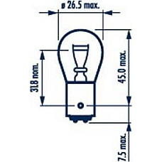 Bec, lampa frana / lampa spate SAAB 9000 (9000 / YS3C), Hatchback, 09.1984 - 12.1998 Narva 178813000