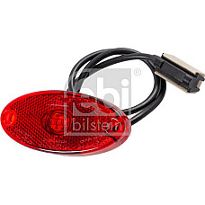 Lumina de delimitare Outline marker lights L-R shape. oval red LED height 45mm width 102mm depth 14-102mm surface hose length 50 Febi Bilstein 173974