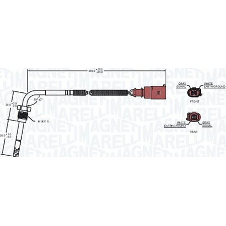 Senzor. temperatura gaze evacuare Senzor temperatura evacuare SEAT IBIZA IV IBIZA IV SC IBIZA IV ST SKODA FABIA I SKODA FABIA II (545), Combi, 10.2007 - 12.2014 Magneti Marelli 172000099010