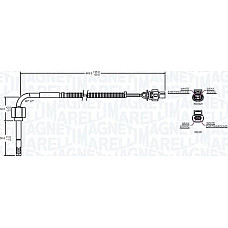Senzor. temperatura gaze evacuare Senzor temperatura evacuare MERCEDES A W176 B SPORTS TOURER W246 W242 C C204 C MERCEDES-BENZ C-CLASS (W204), Sedan, 01.2007 - 01.2015 Magneti Marelli 172000091010