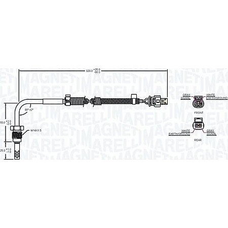 Senzor. temperatura gaze evacuare Senzor temperatura evacuare MERCEDES A W176 B SPORTS TOURER W246 W242 C W204 C MERCEDES-BENZ M-CLASS (W166), Crossover, 06.2011 - 12.2015 Magneti Marelli 172000151010