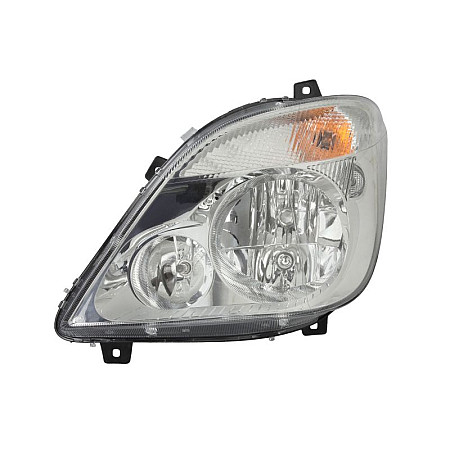 Far Lampa frontala Stanga halogen 2H7 electric cu motor bec culoare insert. cromat se potriveste. MERCEDES SPRINTER 35-T B906 SP MERCEDES-BENZ SPRINTER 3,5-t (906), Autobuz, 06.2006 - HELLA 1EB 247 012-011