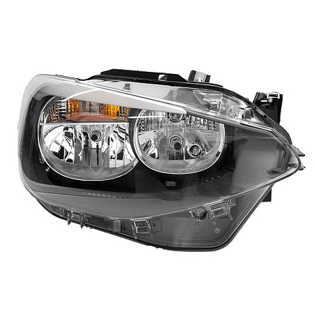 Far Lampa frontala Dreapta halogen H6W-H7-H7-PY21W-W21W electric cu motor bec se potriveste. BMW 1 F20 1 F21 11.10-03.15 BMW 1 (5 door) II (F20), Hatchback, 07.2011 - 06.2019 HELLA 1EG 010 741-081