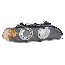 Far Lampa frontala Dreapta halogen-xenon D2S-H21W-H7-PY21W electric cu motor bec culoare semnalizator. galben se potriveste. BMW BMW 5 - IV (E39), Sedan, 09.1995 - 07.2003 HELLA 1EL 008 052-521